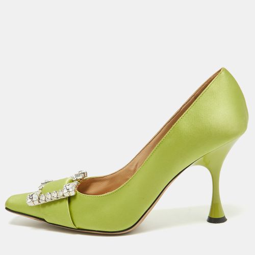 Sergio Rossi Green Satin Sr Twenty 90 Pumps Size 38.5 - Sergio Rossi - Modalova