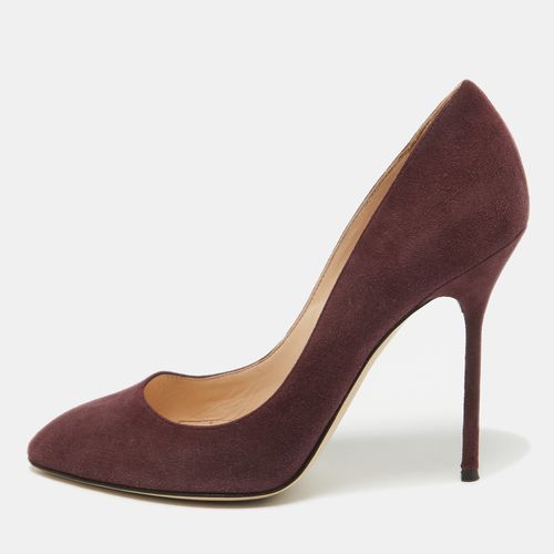 Sergio Rossi Plum Suede Pumps Size 38 - Sergio Rossi - Modalova