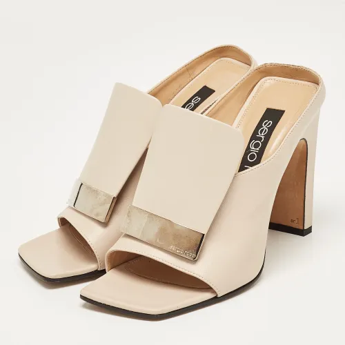 Leather Mules Size 38 - Sergio Rossi - Modalova