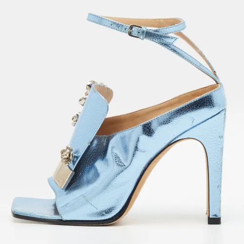 Size 35.5 Leather Ankle Strap Sandals - Sergio Rossi - Modalova