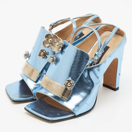 Size 35.5 Leather Ankle Strap Sandals - Sergio Rossi - Modalova