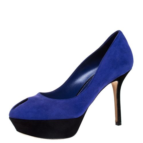 Sergio Rossi Purple Suede Cachet Platform Pumps Size 36 - Sergio Rossi - Modalova