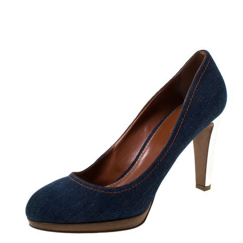 Sergio Rossi Blue Denim Pumps Size 39 - Sergio Rossi - Modalova