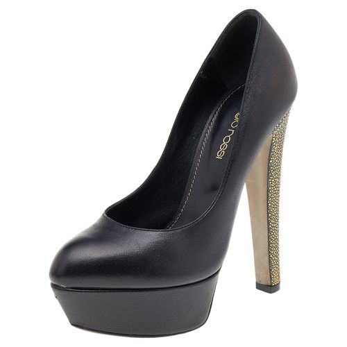 Sergio Rossi Black Leather Platform Pumps Size 35 - Sergio Rossi - Modalova