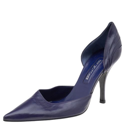 Sergio Rossi Purple Leather Pointed Toe Pumps Size 40 - Sergio Rossi - Modalova