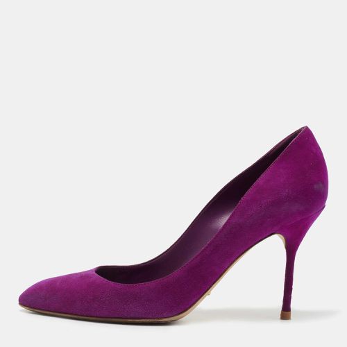 Sergio Rossi Purple Suede Pointed Toe Pumps Size 38 - Sergio Rossi - Modalova