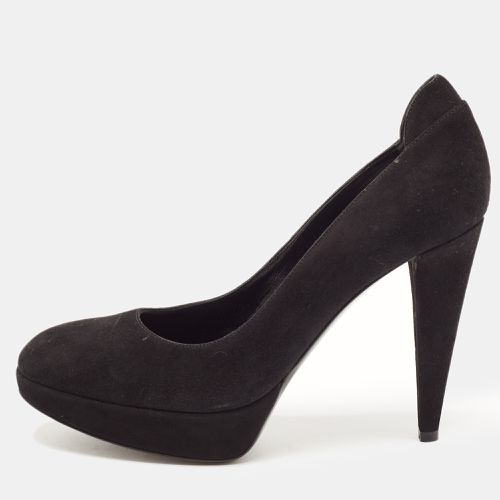 Sergio Rossi Black Suede Platform Pumps Size 39 - Sergio Rossi - Modalova