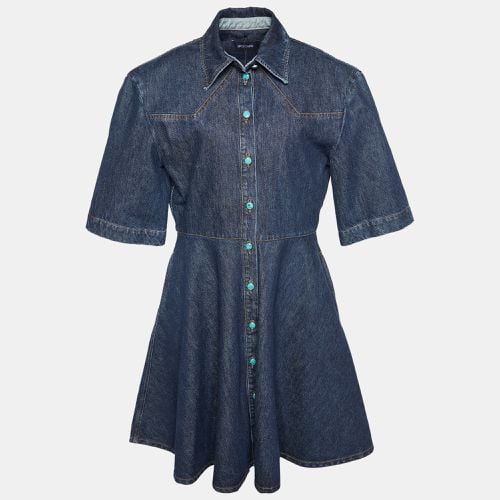 Sportmax Navy Blue Denim Panaro Mini Shirt Dress L - Sportmax - Modalova