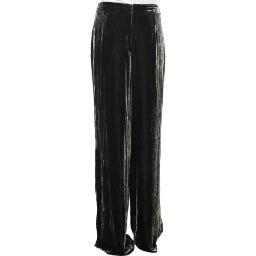 Sportmax Green Velvet Palazzo Pants L - Sportmax - Modalova