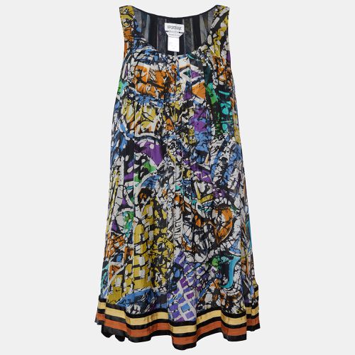 Sportmax Multicolor Printed Silk Sleeveless Shift Dress S - Sportmax - Modalova