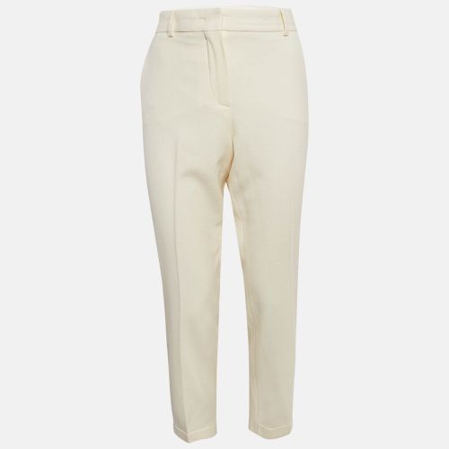 Sportmax Cream Wool Skinny Formal Trousers M - Sportmax - Modalova