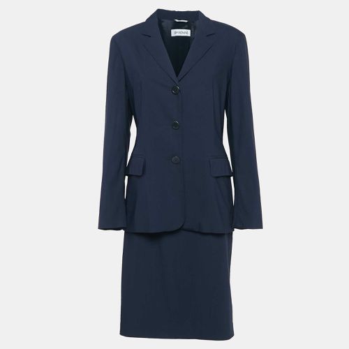 Sportmax Navy Blue Wool Blend Skirt Suit M - Sportmax - Modalova