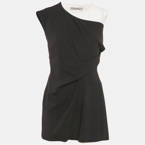 Sportmax Black Stretch Crepe Layered Mini Dress S - Sportmax - Modalova