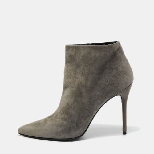 Stuart Weitzman Grey Suede Ankle Boots Size 40 - Stuart Weitzman - Modalova