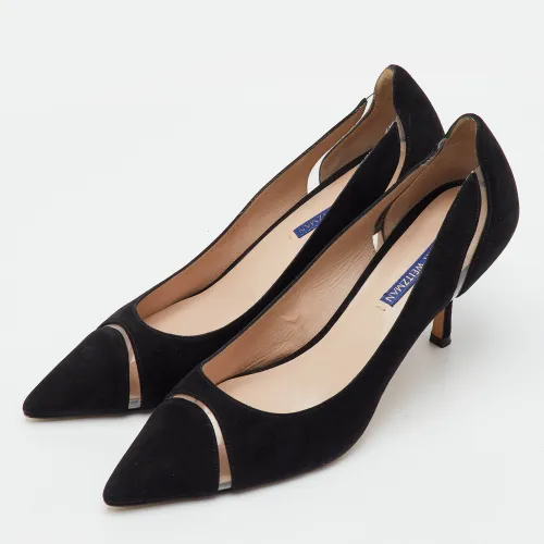 Size 39.5 Suede Pointed Toe Pumps - Stuart Weitzman - Modalova