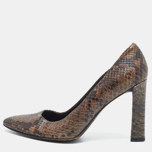 Size 39 Two Tone Python Embossed Leather Pumps - Stuart Weitzman - Modalova