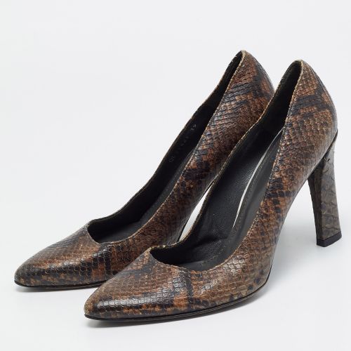 Size 39 Two Tone Python Embossed Leather Pumps - Stuart Weitzman - Modalova