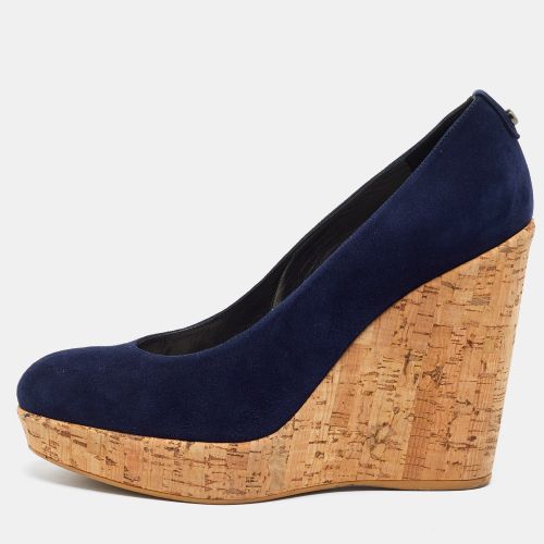 Corkswoon Size 41 Suede Cork Platform Wedge Pumps - Stuart Weitzman - Modalova