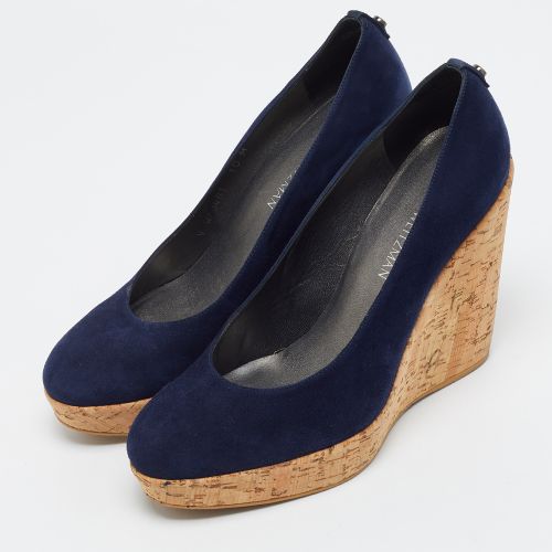 Corkswoon Size 41 Suede Cork Platform Wedge Pumps - Stuart Weitzman - Modalova