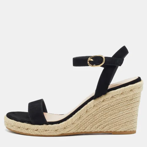Size 39.5 Suede Wedge Sandals - Stuart Weitzman - Modalova