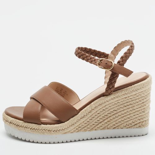 Size 39.5 Leather Wedge Sandals - Stuart Weitzman - Modalova