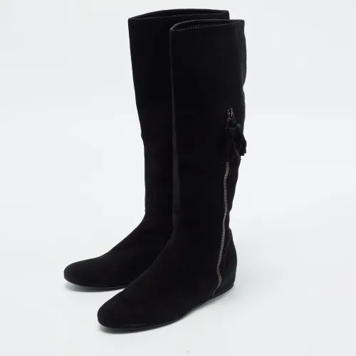 Size 37.5 Suede Knee Length Boots - Stuart Weitzman - Modalova