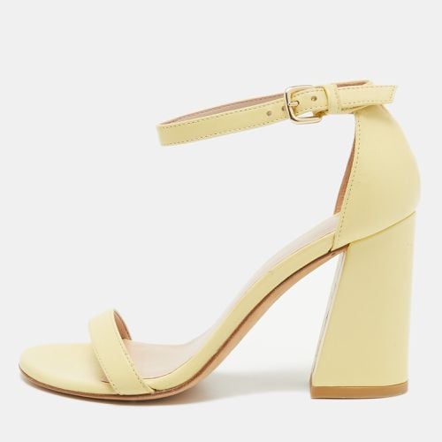 Stuart Weitzman Light Yellow Leather Ankle Strap Sandals Size 36 - Stuart Weitzman - Modalova