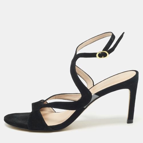 Stuart Weitzman Black Suede Ankle Strap Sandals Size 39 - Stuart Weitzman - Modalova