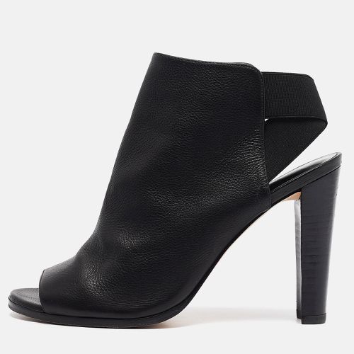 Stuart Weitzman Black Leather Cutout Elastic Booties Size 39 - Stuart Weitzman - Modalova