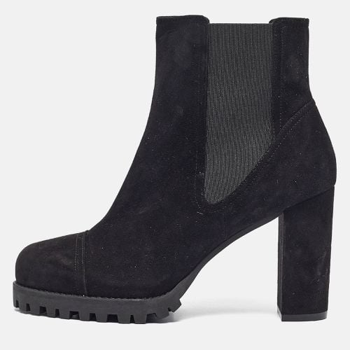 Stuart Weitzman Black Suede Ankle Length Boots 39 - Stuart Weitzman - Modalova