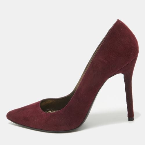 Stuart Weitzman Burgundy Suede Pointed Toe Pumps Size 37 - Stuart Weitzman - Modalova