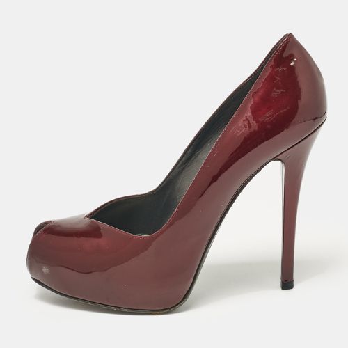 Patent Leather Peep Toe Pumps Size 39.5 - Stuart Weitzman - Modalova