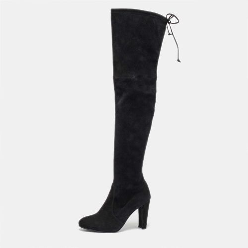 Stuart Weitzman Black Suede Ledyland Over The Knee Boots Size 36.5 - Stuart Weitzman - Modalova