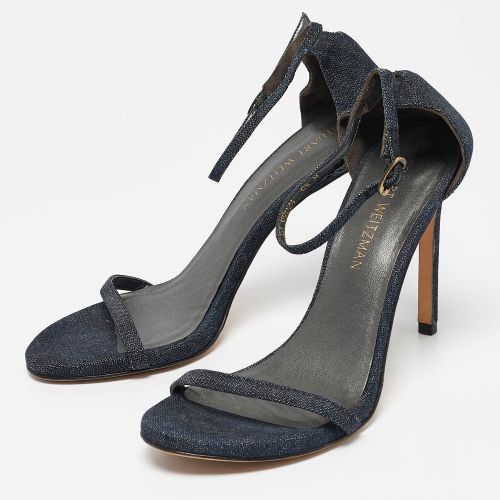 Denim Ankle Strap Sandals Size 40 - Stuart Weitzman - Modalova