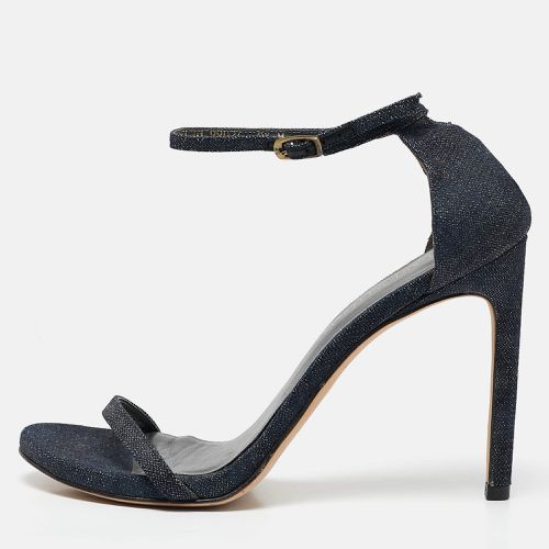 Stuart Weitzman Blue Denim Ankle Strap Sandals Size 40 - Stuart Weitzman - Modalova