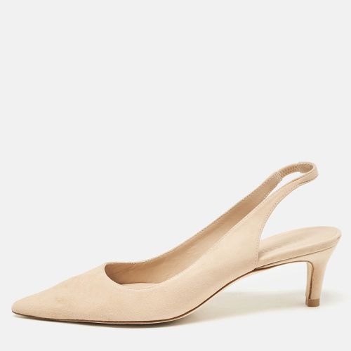 Stuart Weitzman Beige Suede Slingback Pumps Size 37.5 - Stuart Weitzman - Modalova