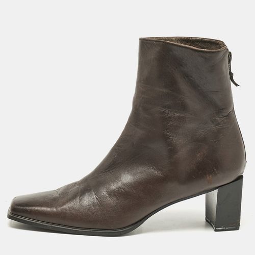 Stuart Weitzman Brown Leather Ankle Length Boots Size 41.5 - Stuart Weitzman - Modalova