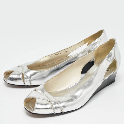 Leather Wedge Peep Toe Pumps Size 39 - Stuart Weitzman - Modalova