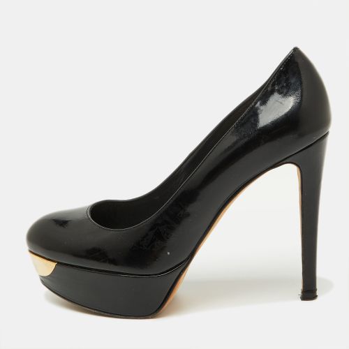 Stuart Weitzman Black Patent Leather Platform Pumps Size 39 - Stuart Weitzman - Modalova