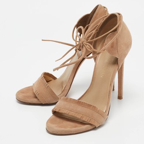 Suede Ankle Tie Up Sandals Size 38.5 - Stuart Weitzman - Modalova