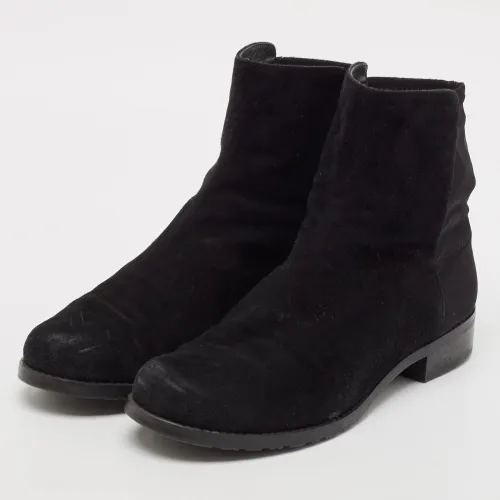 Size 36.5 Suede Ankle Length Boots - Stuart Weitzman - Modalova