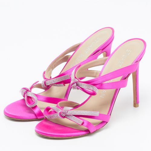 Size 38.5 Satin Slide Sandals - Stuart Weitzman - Modalova