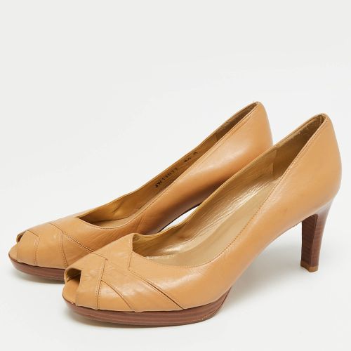 Size 39 Leather Platform Peep Toe Pumps - Stuart Weitzman - Modalova