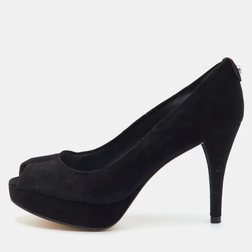 Size 37 Suede Platform Peep Toe Pumps - Stuart Weitzman - Modalova