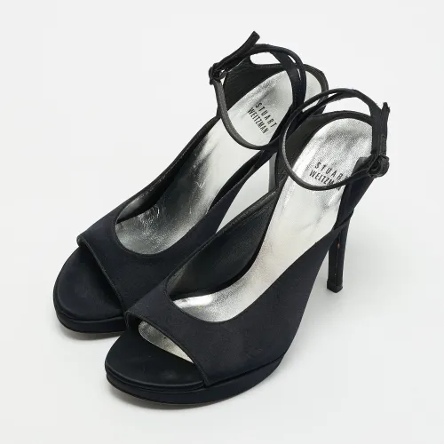 Size 39 Satin Ankle Strap Sandals - Stuart Weitzman - Modalova