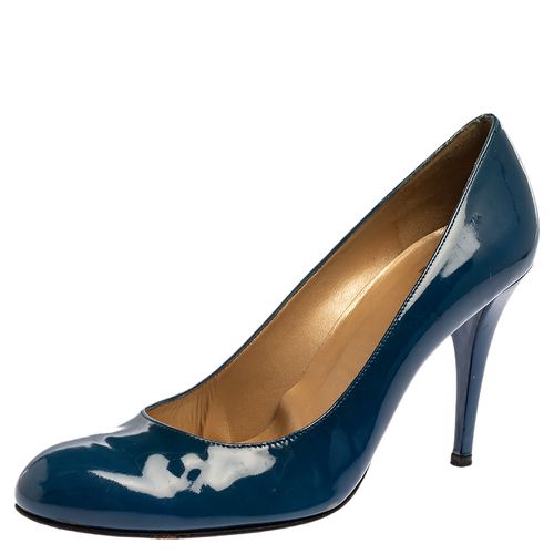 Stuart Weitzman Blue Patent Leather Round Toe Pumps Size 40.5 - Stuart Weitzman - Modalova