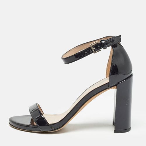 Stuart Weitzman Black Patent Ankle Strap Sandals Size 39.5 - Stuart Weitzman - Modalova