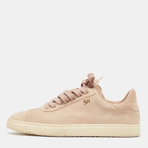 Stuart Weitzman Dusty Pink Suede Low Top Sneakers Size 36.5 - Stuart Weitzman - Modalova