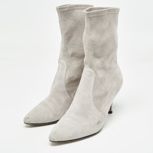 Size 36.5 Suede Ankle Length Boots - Stuart Weitzman - Modalova