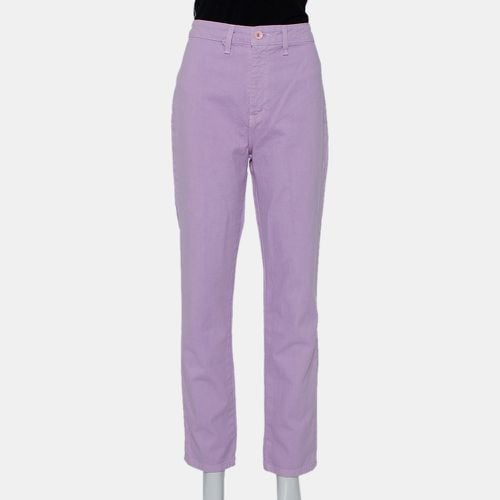 STAUD Lilac Denim Contrast Pocket Detail High Rise Jeans M - Staud - Modalova